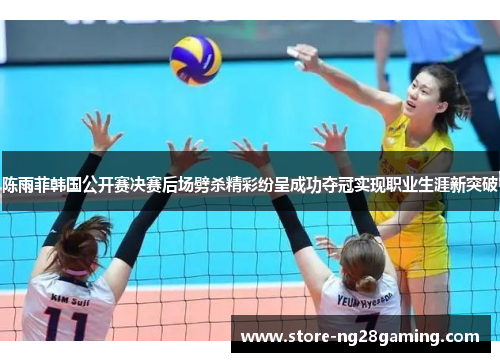 陈雨菲韩国公开赛决赛后场劈杀精彩纷呈成功夺冠实现职业生涯新突破 陈雨菲韩国公开赛决赛后场劈杀精彩纷呈成功夺冠实现职业生涯新突破