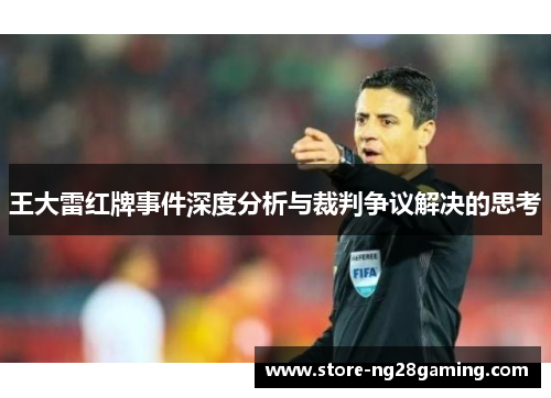 王大雷红牌事件深度分析与裁判争议解决的思考